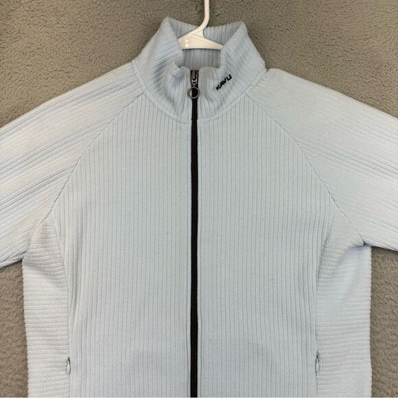 Kavu Sweater Womens‎ Small Blue Fleece Full Zip Outdoor Hiking Camp Polyester - Picture 3 of 11